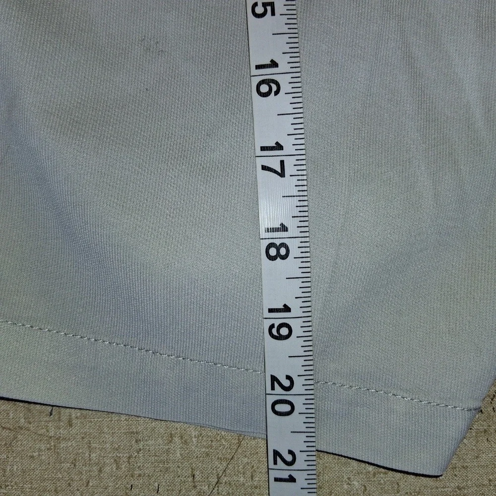 Peter Millar Crown Bedford Cotton-Blend‎ ShortMens 38 Light Gray Golf GUC